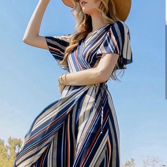 Striped Maxi Dress - Picture 2 of 6